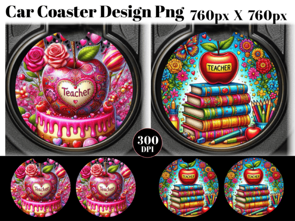 Download Teacher Car Coaster PNG Sublimation - Premium Resources